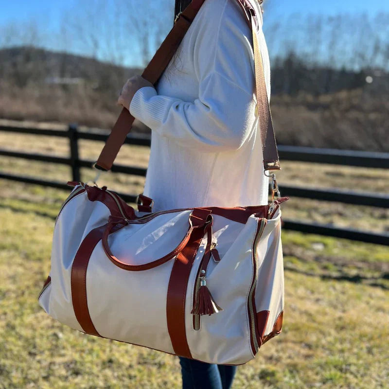 BowLift | GARMENTGO Travel Garment Bag – Foldable PU Leather Suit Carrier for Wrinkle-Free & Stylish Travel