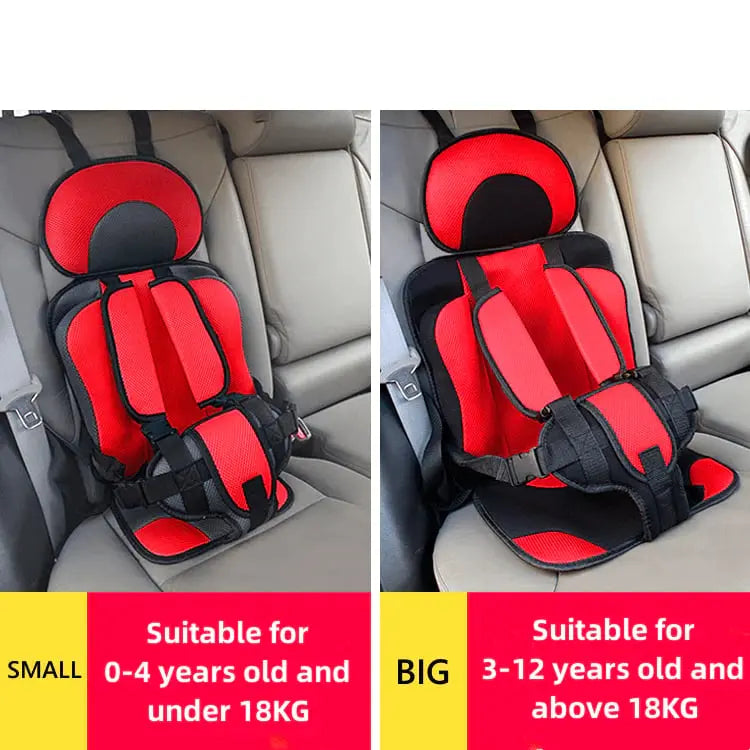 BowLift | Collapsible Child Car Seat with Strap – Secure Hold & Breathable Mesh Fabric