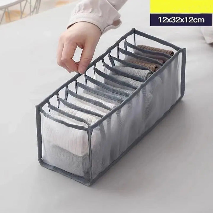 BowLift | Foldable Mesh Dress Organizer – Perfect Separation of Pants & Shirts
