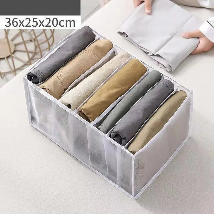 BowLift | Foldable Mesh Dress Organizer – Perfect Separation of Pants & Shirts