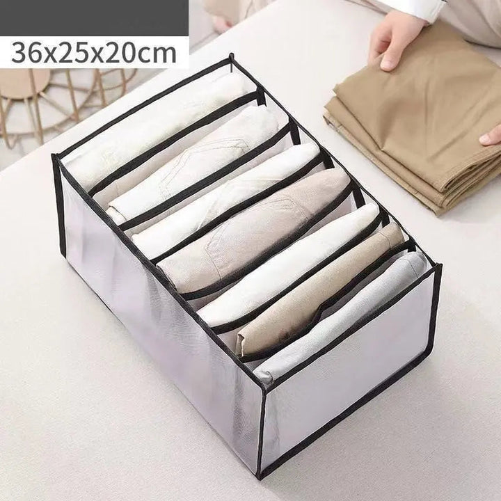 BowLift | Foldable Mesh Dress Organizer – Perfect Separation of Pants & Shirts