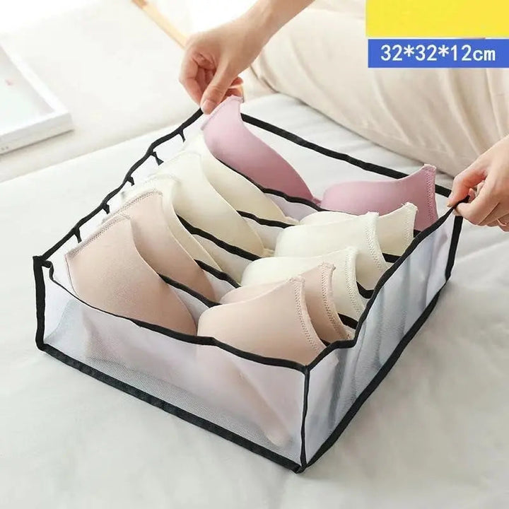 BowLift | Foldable Mesh Dress Organizer – Perfect Separation of Pants & Shirts