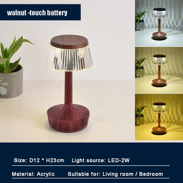 BowLift | Crystal Pendant - Rechargeable Wireless Table Lamp