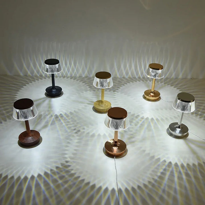 BowLift | Crystal Pendant - Rechargeable Wireless Table Lamp