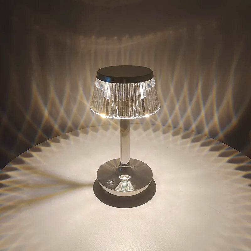 BowLift | Crystal Pendant - Rechargeable Wireless Table Lamp