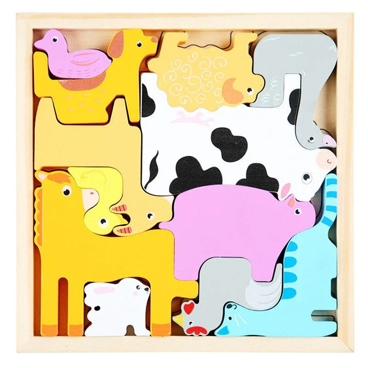 BowLift | WoodlandPuzzle - How Do the Shapes Fit Into the Frame? - Shape Puzzle
