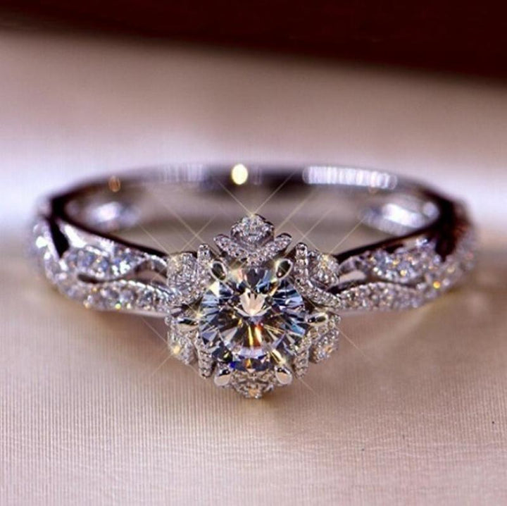 BowLift | Fashion Exquisite Luxury Popular Shiny Green High Quality Zircon Wedding Ring