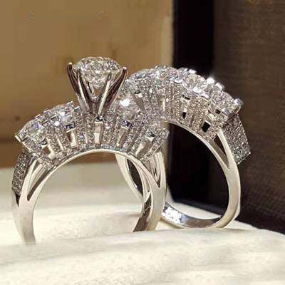 BowLift | Fashion Exquisite Luxury Popular Shiny Green High Quality Zircon Wedding Ring