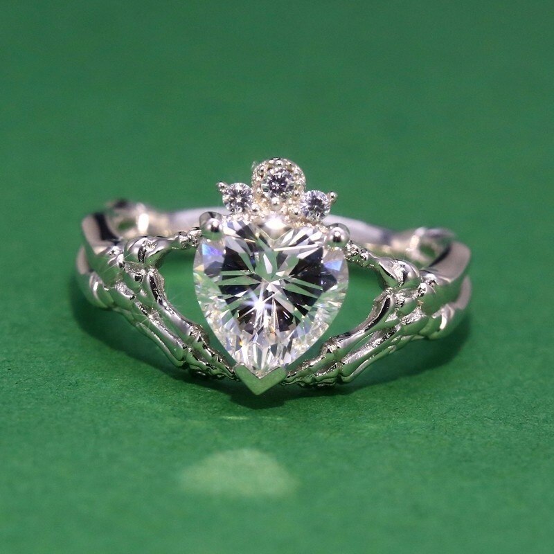 BowLift | Fashion Exquisite Luxury Popular Shiny Green High Quality Zircon Wedding Ring