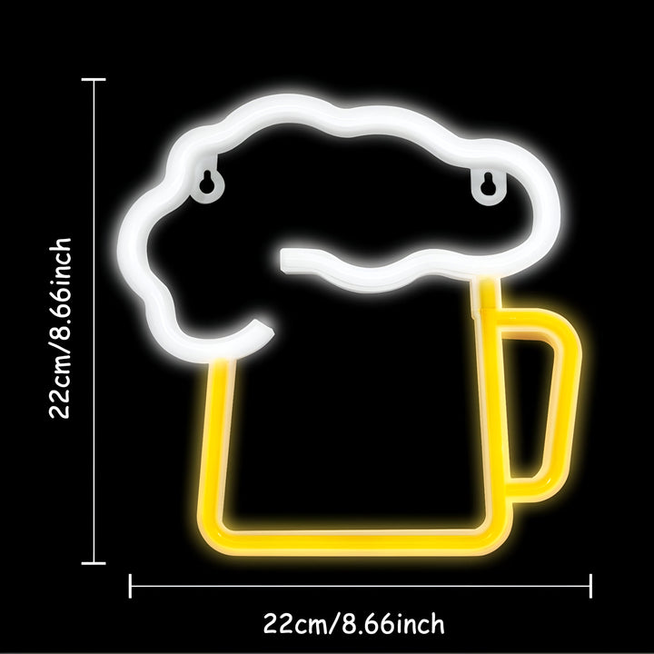 BowLift | Fast Food LED Neon Light – Colorful Wall Decoration with USB Connection