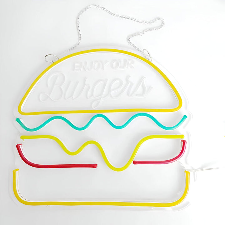 BowLift | Fast Food LED Neon Light – Colorful Wall Decoration with USB Connection