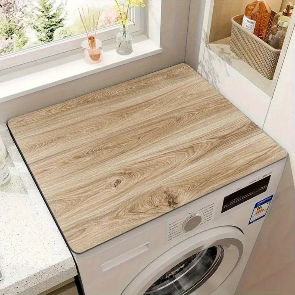 BowLift | Faux Wood Grain Appliance Protector Mat