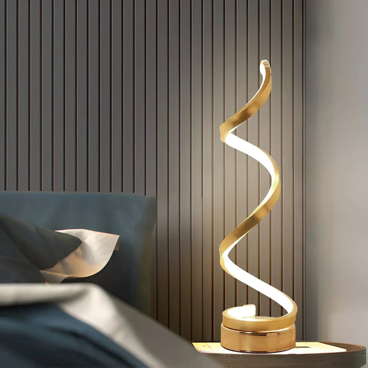 BowLift | Elegant Spiral Glow LED Desk Lamp – Energy Efficient, Sustainable & Eye-Friendly Design