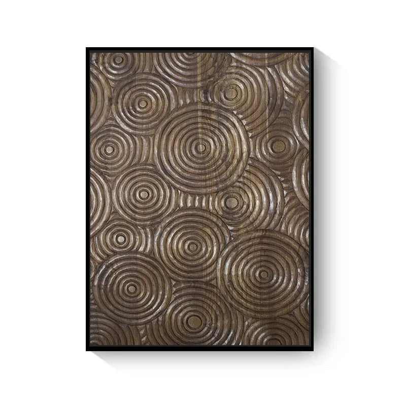 Natural Abstract Wood Tree Rings Wall Art Fine Art Canvas Prints Pictures For Living Room Dining Room Home Office Art Decor | Bowlift