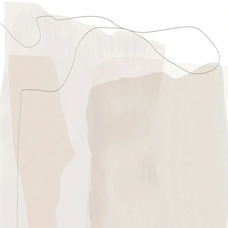 Set of 2Pcs Minimalist Nordic Abstract Wall Art Fine Art Canvas Prints Simple Beige Gray Earthy Tones Pictures For Living Room Bedroom Art Decor | Bowlift