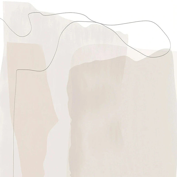 Set of 2Pcs Minimalist Nordic Abstract Wall Art Fine Art Canvas Prints Simple Beige Gray Earthy Tones Pictures For Living Room Bedroom Art Decor | Bowlift