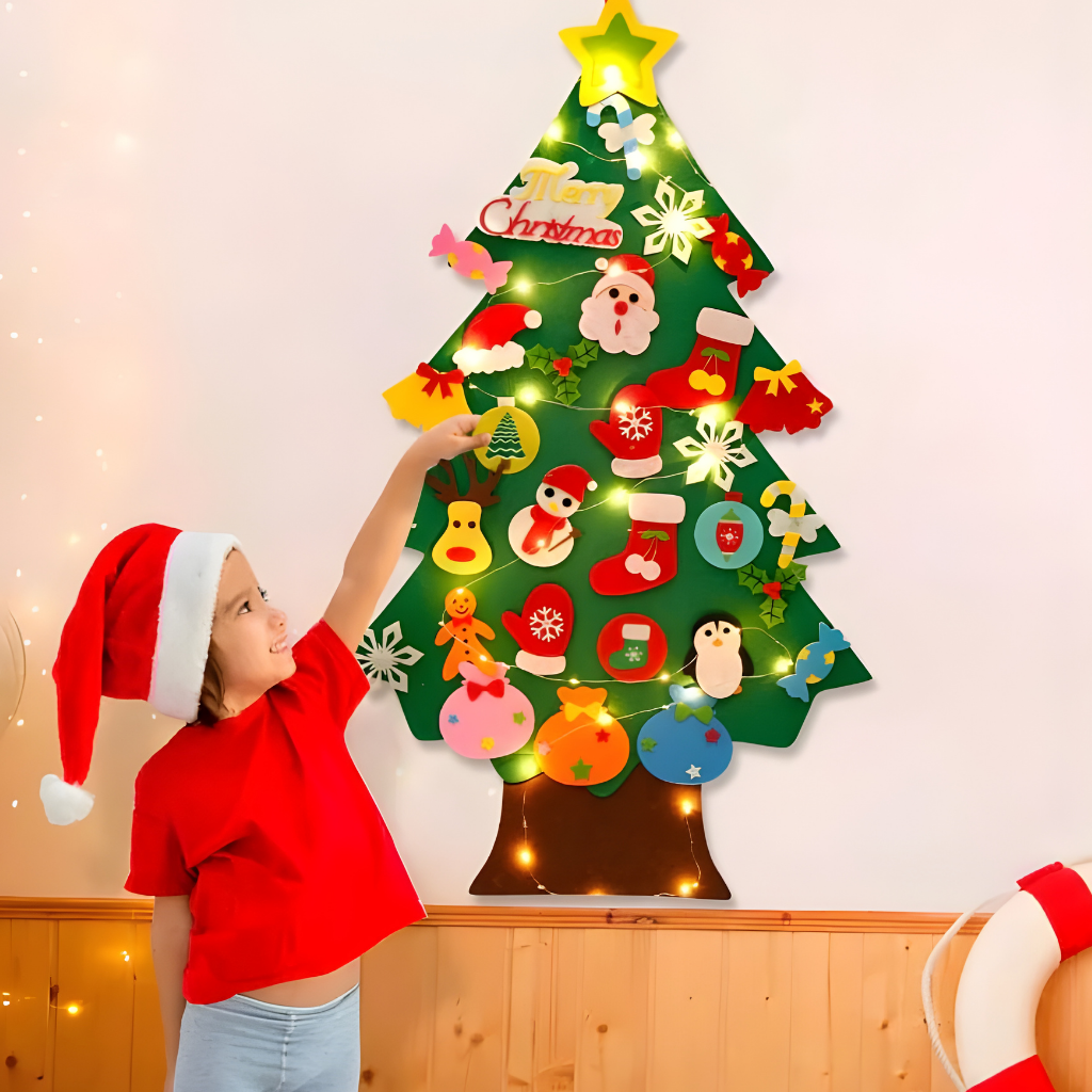 BowLift | Felt Christmas Tree Wall Decor DIY Hanging Kit