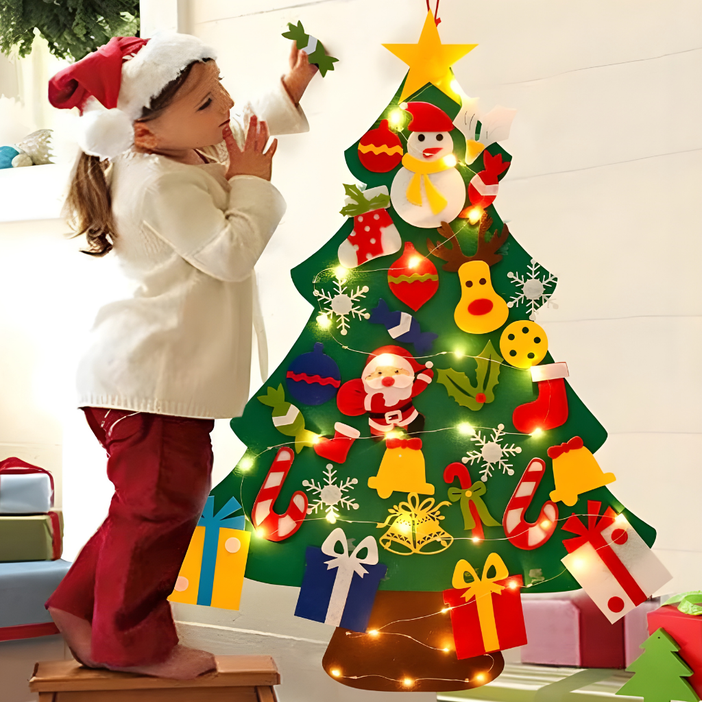 BowLift | Felt Christmas Tree Wall Decor DIY Hanging Kit