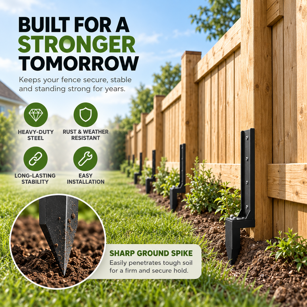 BowLift | Heavy-Duty Fence Post Repair Stakes