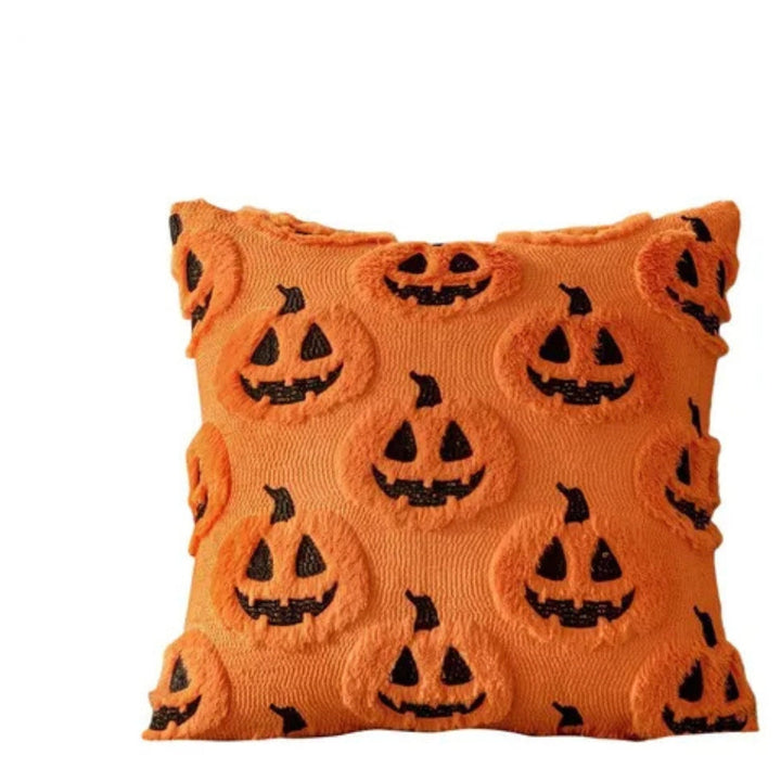 BowLift | Faux Fleece Halloween Pumpkin Cushion Cover