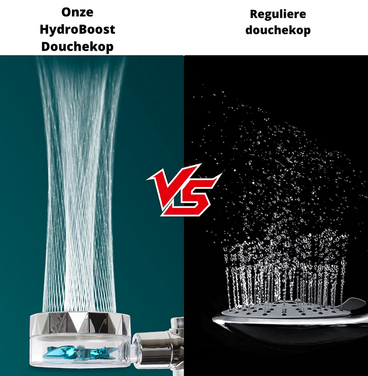 BowLift | HydroBoost Showerhead | With filter, turbo jet & built to last!