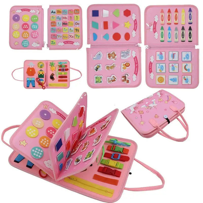 BowLift | Felt Learning Board Busy Board – Montessori Toy for Skill Development