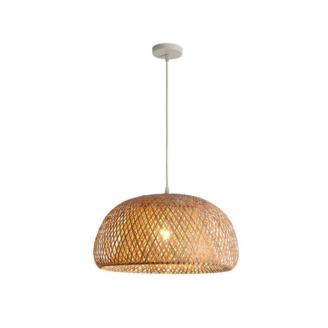 BowLift | Finn Bamboo Pendant Light – Handcrafted Rattan & Bamboo Light with Southeast Asian Charm