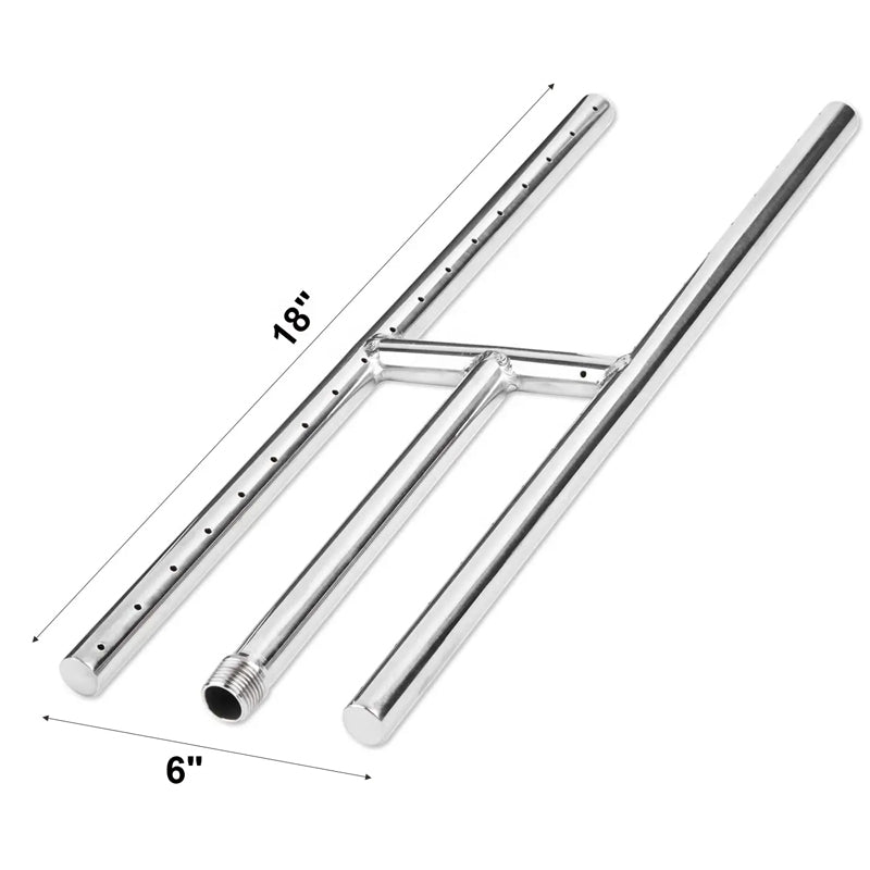 BowLift | High Quality Stainless Steel Fireplace Burner Gas Fireplace Replacement Parts 18"x6"