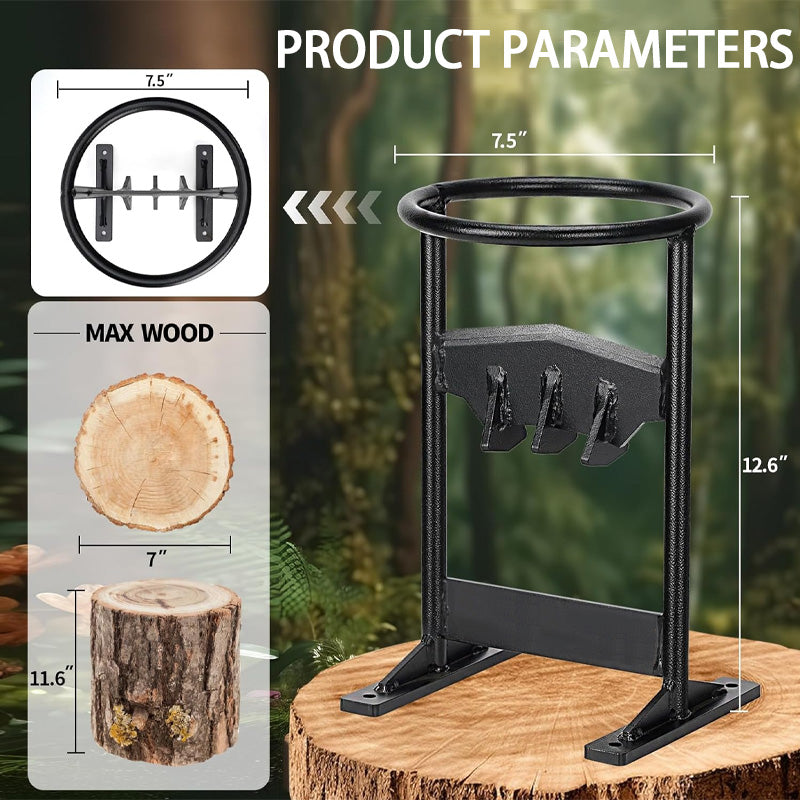 BowLift | Heavy Duty Manual Firewood Splitter, Portable Firewood Cutting Tool For Outdoor Camping, Indoor Home Use