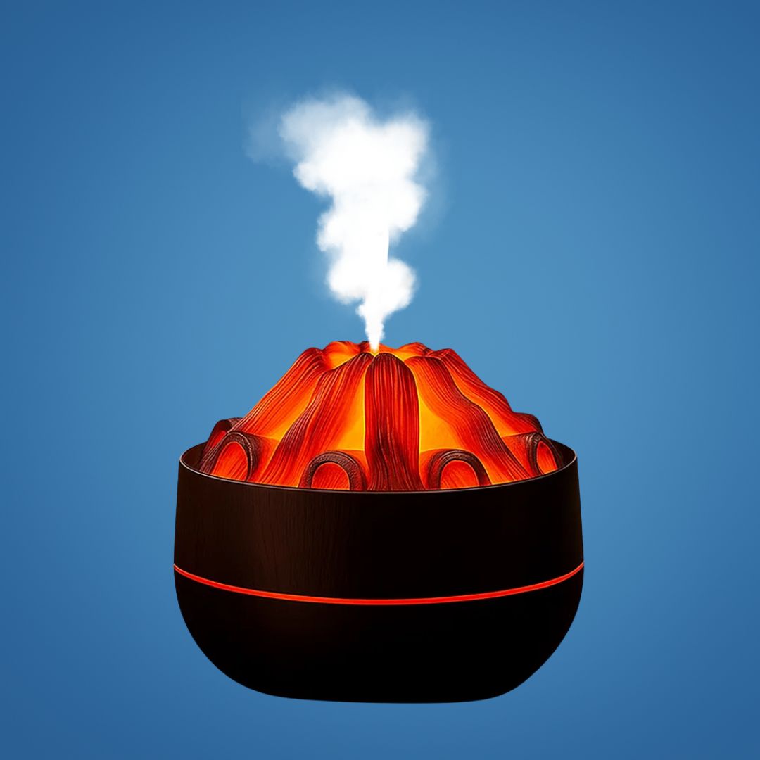 FlameMist | Essential Oil Diffuser – Flame LED – Two Mist Modes – Quiet USB Design – Home Relaxation Bowlift
