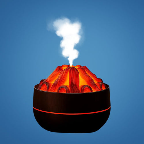 FlameMist | Essential Oil Diffuser – Flame LED – Two Mist Modes – Quiet USB Design – Home Relaxation Bowlift