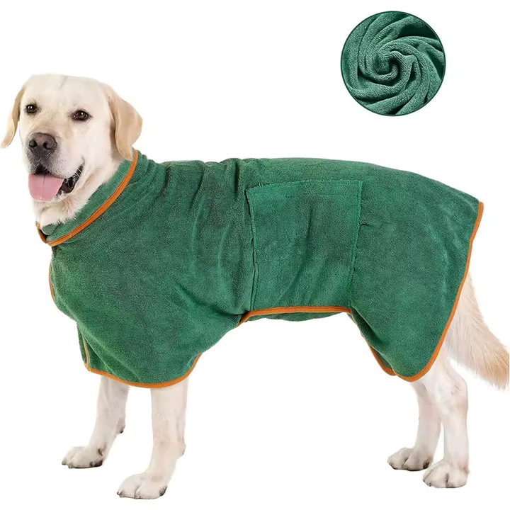 Pet bathrobe, highly absorbent and quick-drying Bowlift