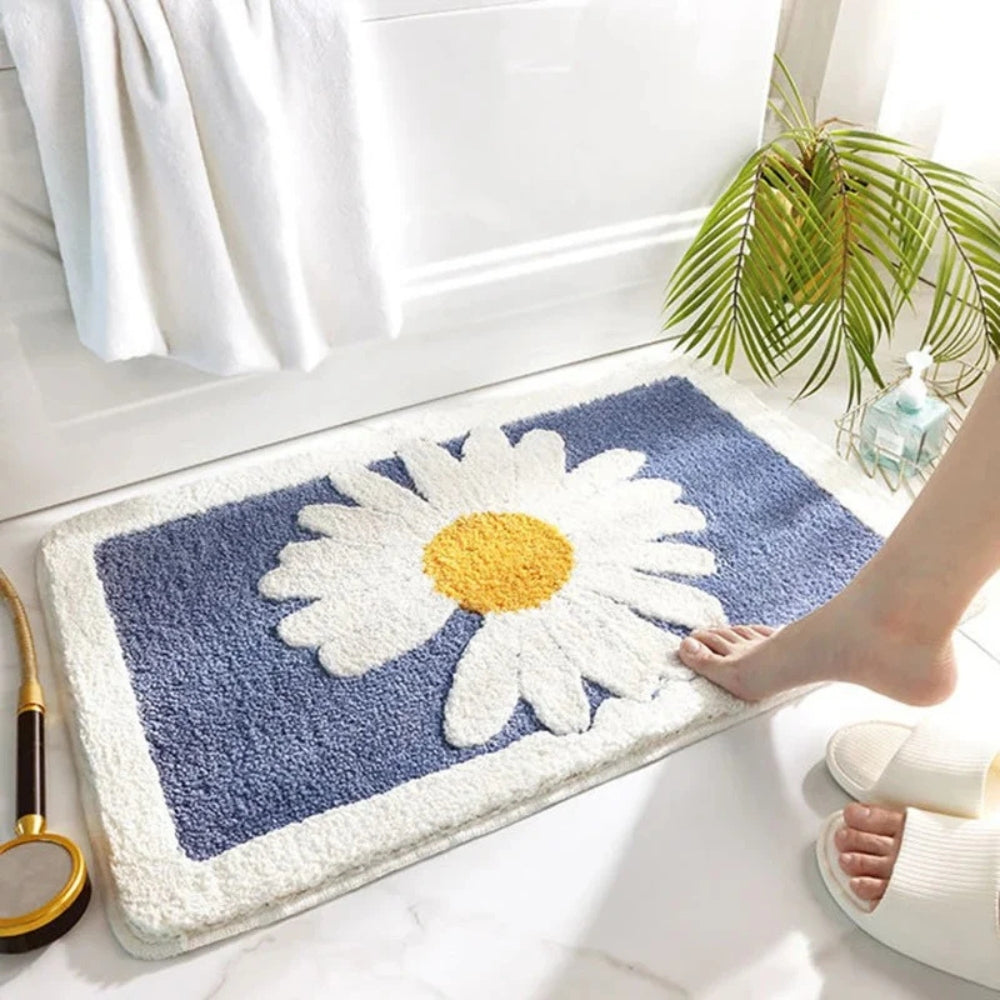 BowLift | Fleur Plush Floral Bath Mat