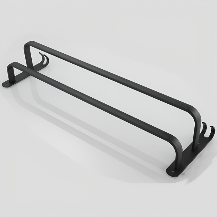 BowLift | Wall-mounted bathroom shelf made of aluminum with 3 cross bars
