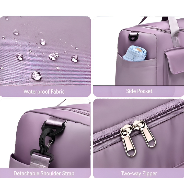 BowLift | Waterproof Travel Bag with Shoe Compartment – Lightweight Weekend Bag with Plenty of Storage Space