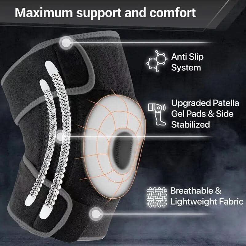 BowLift | Adjustable knee brace with spring support for larger sizes