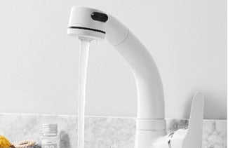 BowLift | FlexiStream Adjustable Bathroom Faucet Pull-Out Elegant Finish
