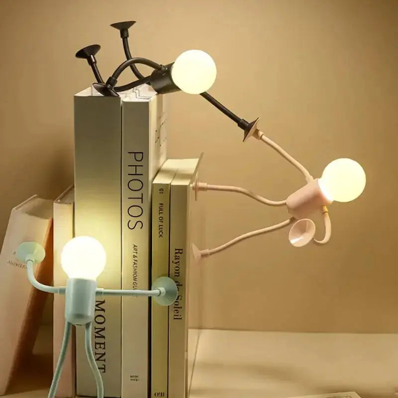 BowLift | LED Night Light with Suction Feet – Flexible & Playful for Bedroom or Living Room