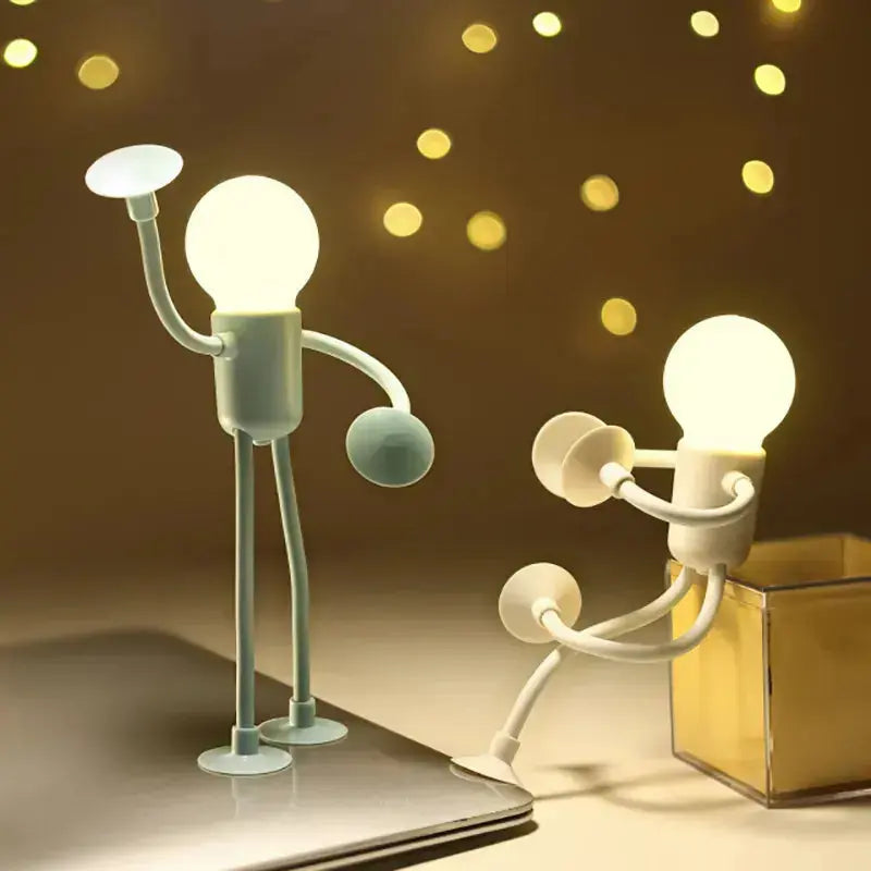 BowLift | LED Night Light with Suction Feet – Flexible & Playful for Bedroom or Living Room