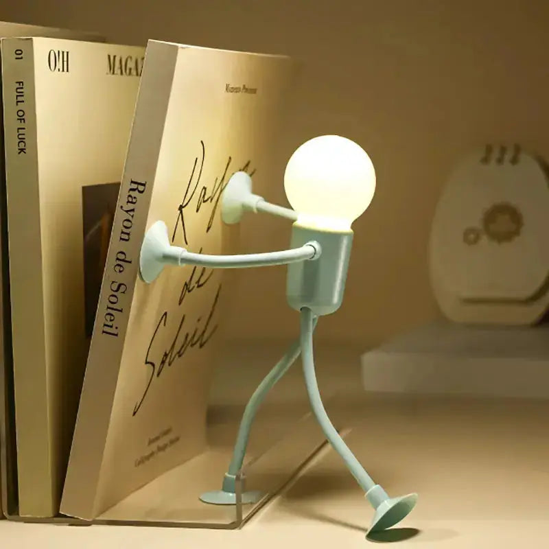 BowLift | LED Night Light with Suction Feet – Flexible & Playful for Bedroom or Living Room