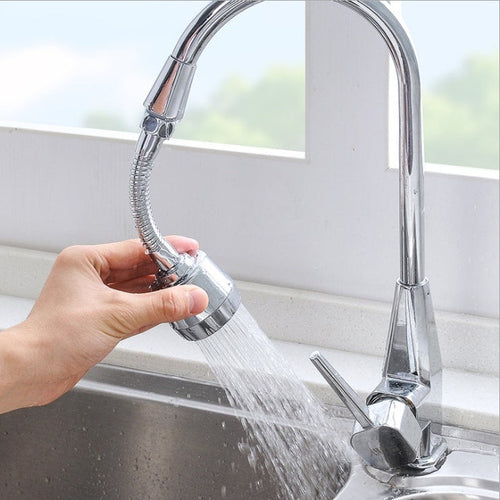 Water-saving attachment made of stainless steel, 360-degree movable and extendable | Bowlift