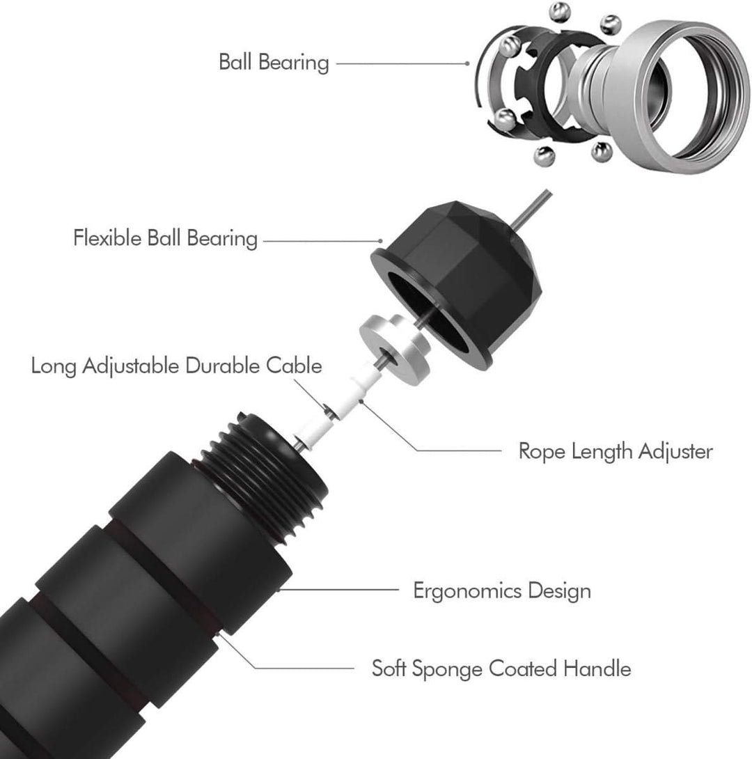 BowLift | Adjustable Jump Rope for Cardio & Coordination Training