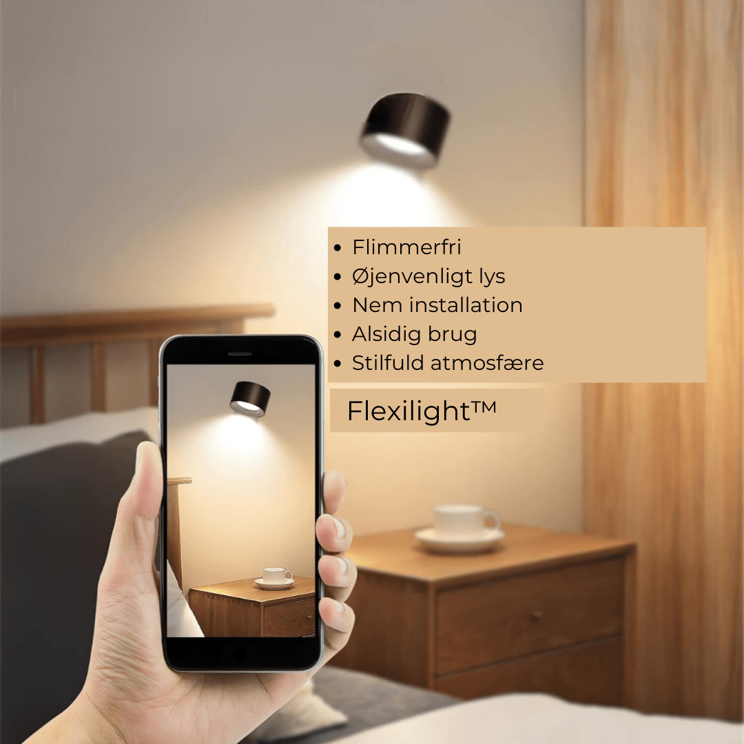 BowLift | Flexilight Wireless Wall Lamp Touch 360 Rotation
