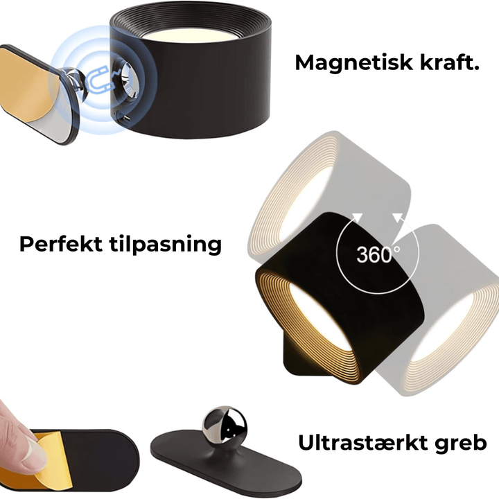 BowLift | Flexilight Wireless Wall Lamp Touch 360 Rotation