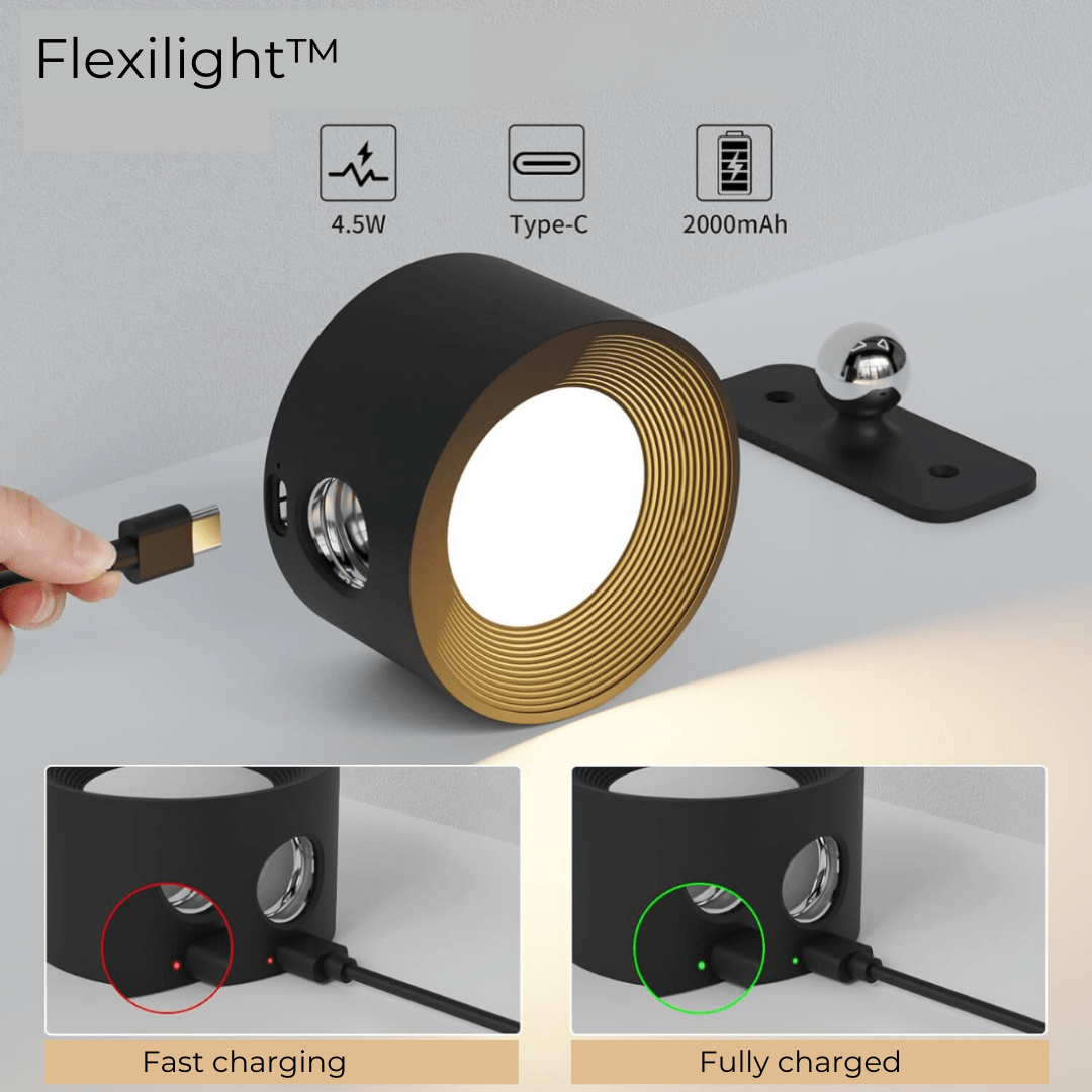 BowLift | Wireless Rechargeable 360° Wall Light | Energy-Saving LED, Touch Control & Versatile for Home Lighting