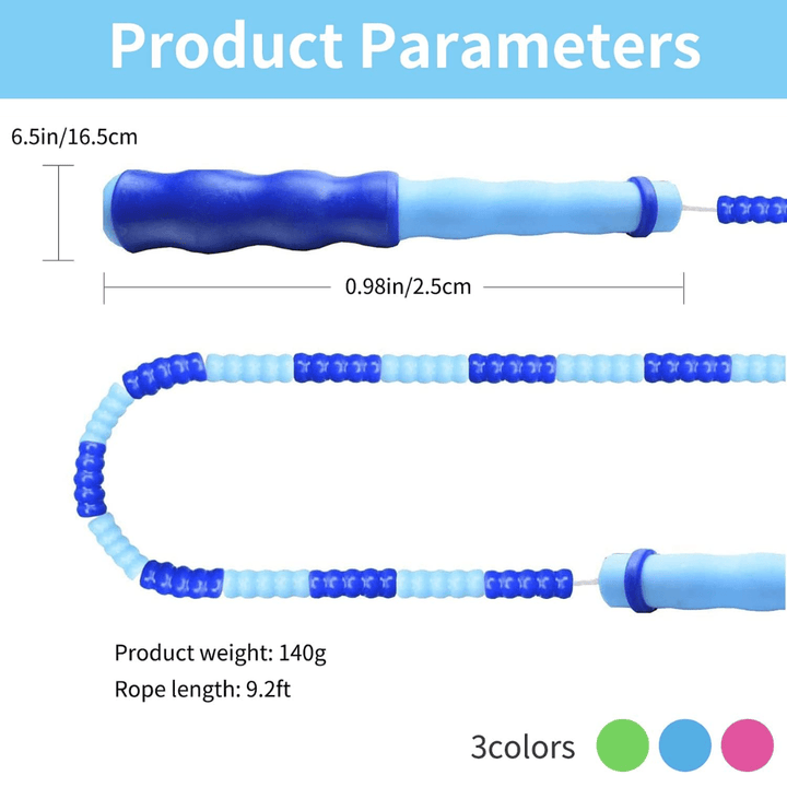 BowLift | Adjustable Beaded Jump Rope for Effective Cardio Training