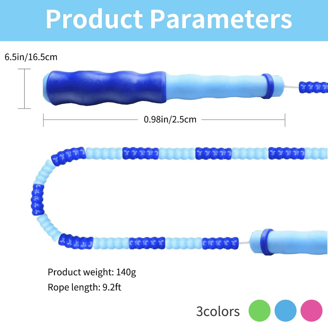 BowLift | Flexirope – Adjustable Beaded Jump Rope for Effective Cardio Training