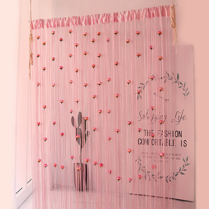BowLift | Floral Decorative Hanging Room Divider Curtain