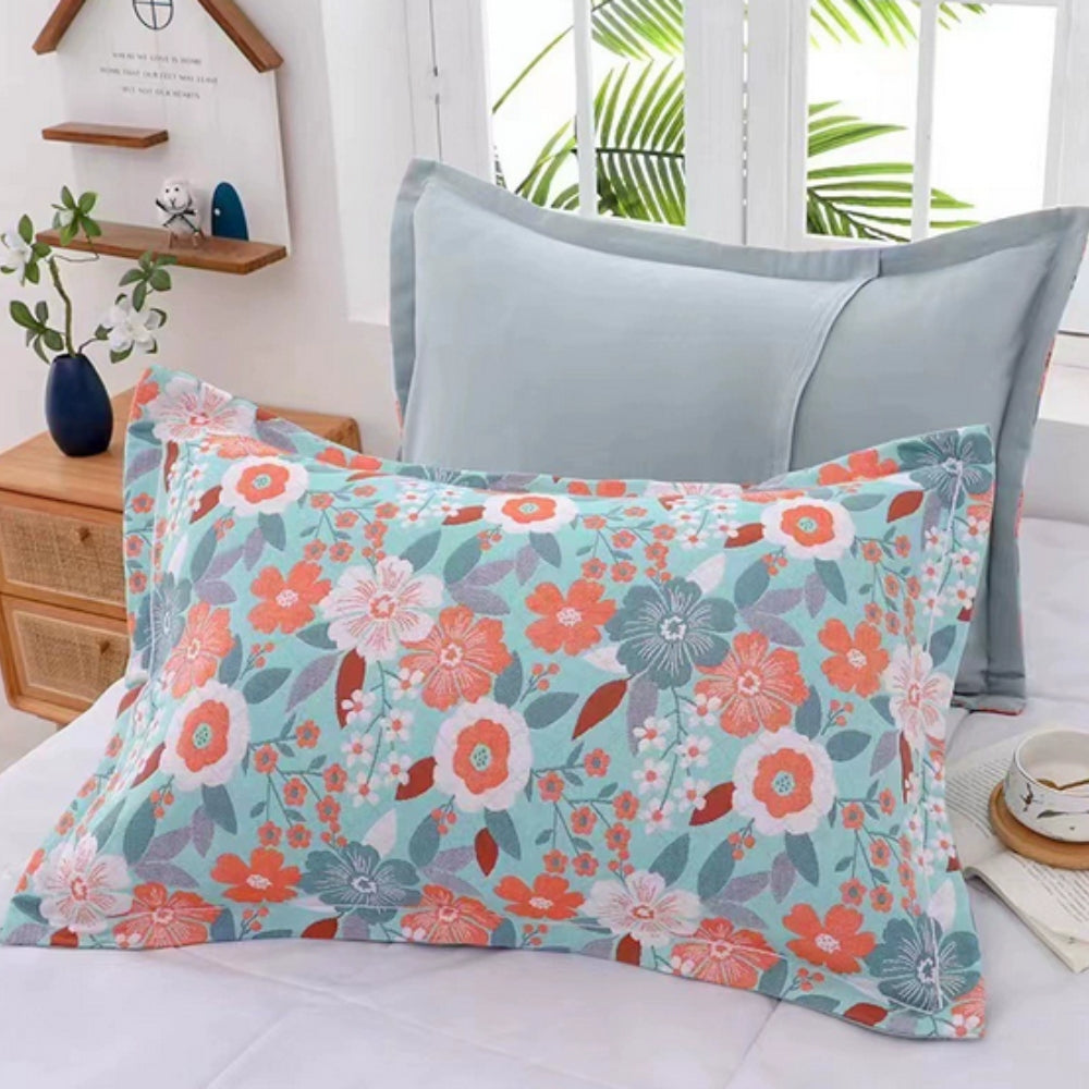 BowLift | Floral Print Cotton Pillowcase | 2pcs