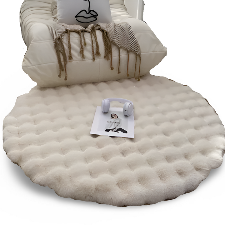 BowLift | Round Velvet Soft Non-Slip Floor Mat – Cozy Fleece Home Decoration